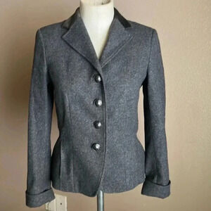 Max Mara weekend wool blend gray blazer size 4